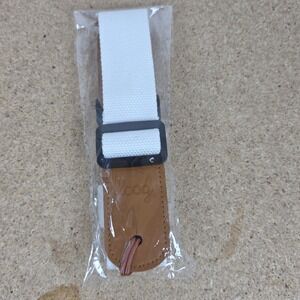 Loog LGWS White Strap Guitar Bass Ukulele Adjustable Nylon Leather